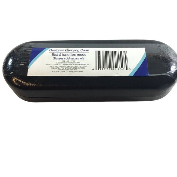 Greenbrier International Mens Eye Glass Case Black With Cleaning Cloth New - Picture 3 of 4